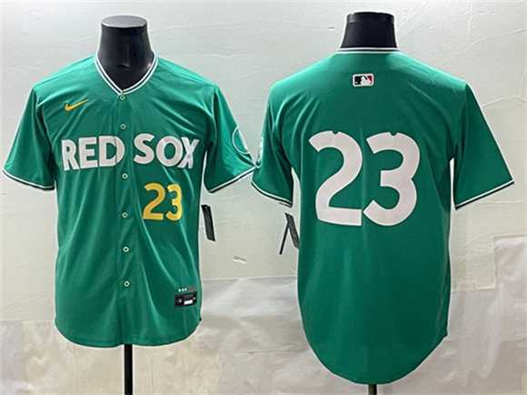 Men%27s Boston Red Sox #23 Romy Gonzalez Green 2025 City Connect Limited Stitched Jersey->boston red sox->MLB Jersey
